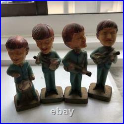 Vintage Beatles bobblehead doll 4 body set Figure Rare Collection F/S JP Used