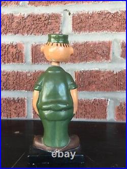 Vintage Beetle Bailey Working Nodder Bobble Head Figure Military King 7.5 Inch