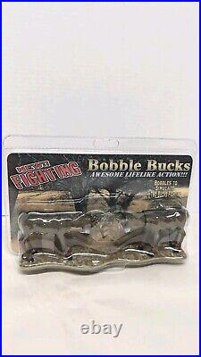 Vintage Bobble Bucks heads Deer Bucks Fighting Truck Dash Lifelike New In Box