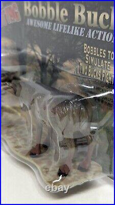 Vintage Bobble Bucks heads Deer Bucks Fighting Truck Dash Lifelike New In Box
