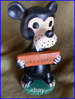 Vintage Bobble Head Bear Jasper, Canada Rare And Unusual