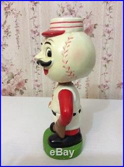 Vintage Bobble Head Cincinnati Reds Baseball Head Mascot