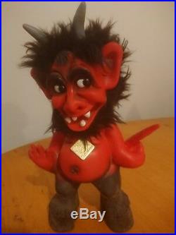 Vintage Bobble Head, Red Devil Krampus West Germany, Rare, 1960's