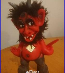 Vintage Bobble Head, Red Devil Krampus West Germany, Rare, 1960