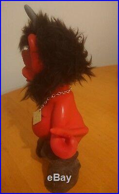 Vintage Bobble Head, Red Devil Krampus West Germany, Rare, 1960's
