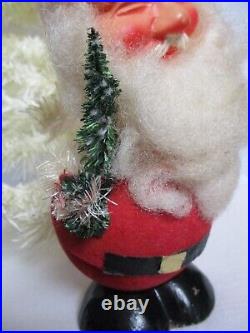 Vintage Bobble Head Santa Claus 10 Candy Container Christmas Nodder W Germany