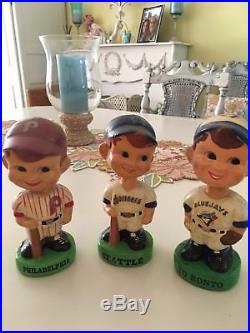 Vintage Bobblehead Lot Baseball Seattle Mariners Phillies Blue Jays Toronto
