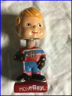 Vintage Bobblehead Mini Montreal Canadien Extremely Scarce Nodder 1960 NOS WithBox