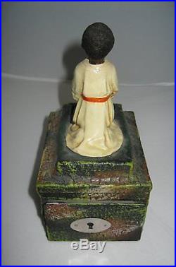Vintage Bobblehead North African Alms Donation Collection Box Savings