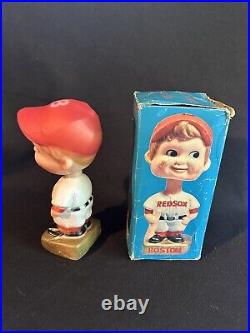 Vintage Boston Red Sox Gold Base Nodder box plastic bobblehead boy my favorite