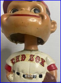 Vintage Boston Red Sox Nodder Bobblehead Baseball Figurine Green Base (1962-65)