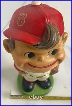 Vintage Boston Red Sox Nodder Bobblehead Baseball Figurine Green Base (1962-65)