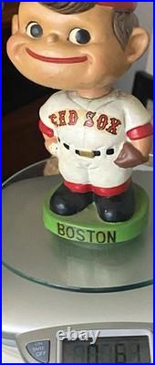 Vintage Boston Red Sox Nodder Bobblehead Baseball Figurine Green Base (1962-65)