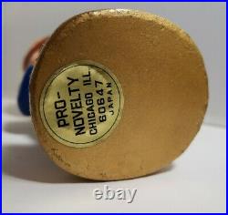 Vintage Buffalo Bills Bobblehead Nodder 1960s Gold Base 7¼ with age wear