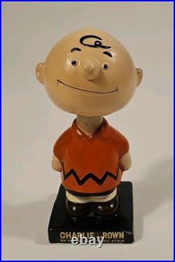 Vintage Charlie Brown Peanuts Gang 1964 Nodder Bobblehead Lego Japan 6