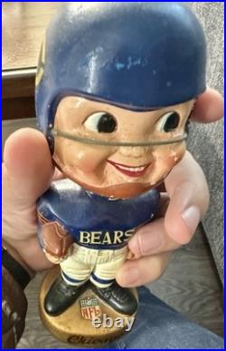 Vintage Chicago Bears Bobblehead Nodder 1967 Sports Specialties NFL HTF Japan