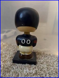 Vintage Chicago Bears Bobblehead Wood Base