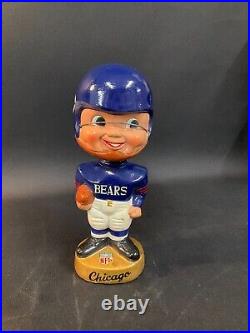 Vintage Chicago Bears NFL Football Gold Base BOBBLEHEAD 1960's 00 SHARP