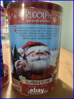 Vintage Christmas Funko Rudolph? Bumble Santa? Wobbler Bobble Heads? Rare