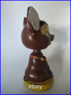 Vintage Christmas Reindeer Bobblehead Japan RARE