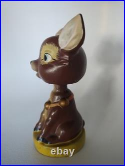 Vintage Christmas Reindeer Bobblehead Japan RARE