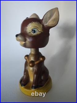 Vintage Christmas Reindeer Bobblehead Japan RARE