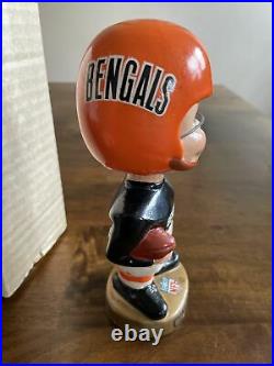 Vintage Cincinnati Bengals Mascot Team in Motion Nodder Bobblehead 1968 MIB