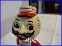 Vintage Cincinnati Reds Mascot Baseball Mr Red Pitcher Bobblehead Nodder 1960's