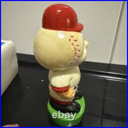 Vintage Cincinnati Reds Mascot Bobblehead Nodder Green Base RARE Fielder