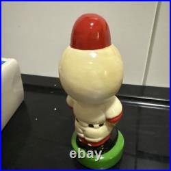 Vintage Cincinnati Reds Mascot Bobblehead Nodder Green Base RARE Fielder