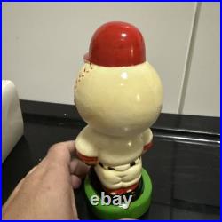 Vintage Cincinnati Reds Mascot Bobblehead Nodder Green Base RARE Fielder