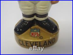 Vintage Cleveland Browns 1960s NFL Football Gold Base RARE Bobblehead Nodder