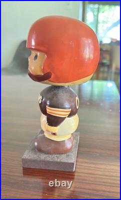Vintage Cleveland Browns Football Bobblehead Collectible Figure 1960s