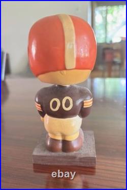 Vintage Cleveland Browns Football Bobblehead Collectible Figure 1960s