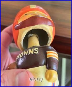 Vintage Cleveland Browns Football Bobblehead Collectible Figure 1960s