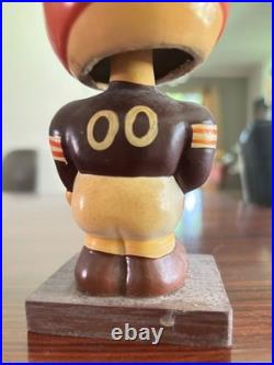 Vintage Cleveland Browns Football Bobblehead Collectible Figure 1960s