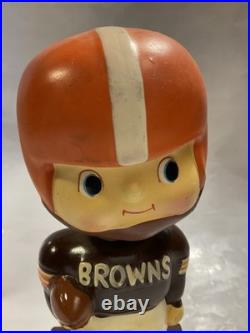 Vintage Cleveland Browns Football Bobblehead Square base Made In Japan
