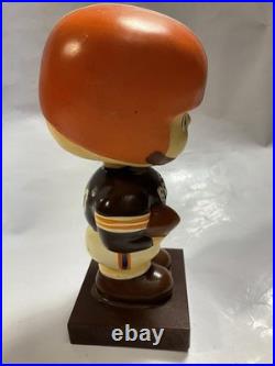 Vintage Cleveland Browns Football Bobblehead Square base Made In Japan