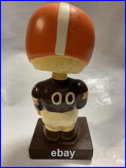Vintage Cleveland Browns Football Bobblehead Square base Made In Japan