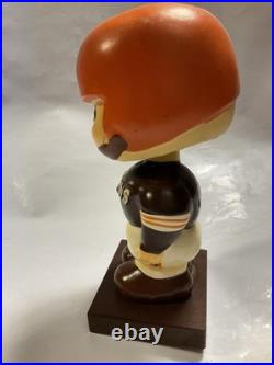 Vintage Cleveland Browns Football Bobblehead Square base Made In Japan