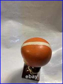 Vintage Cleveland Browns Football Bobblehead Square base Made In Japan