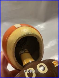 Vintage Cleveland Browns Football Bobblehead Square base Made In Japan
