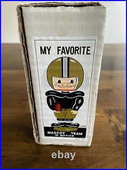 Vintage Cleveland Browns Mascot Team in Motion Nodder Bobblehead 1968 WithBox MIB