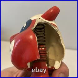 Vintage Cleveland Indians Bobblehead Nodder Green Base DAMAGED
