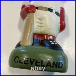 Vintage Cleveland Indians Bobblehead Nodder Green Base DAMAGED