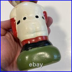 Vintage Cleveland Indians Bobblehead Nodder Green Base DAMAGED