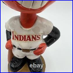 Vintage Cleveland Indians Wahoo Gold Base 1967 Bobblehead Nodder