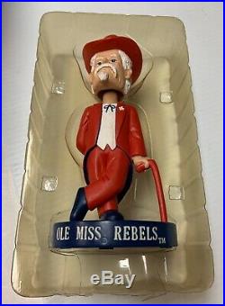 Vintage Col Colonel Reb Ole Miss Rebels Bobblehead Doll With Original Box RARE
