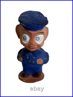 Vintage Composition Nodder Bobble Head Palmer Cox Brownie Beat Cop