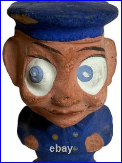 Vintage Composition Nodder Bobble Head Palmer Cox Brownie Beat Cop
